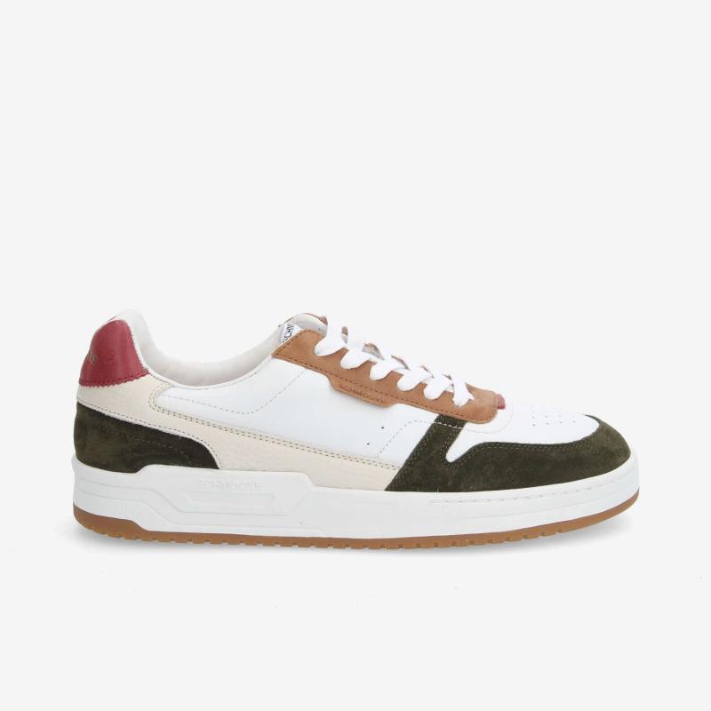 BROOKLYN PREPPY M - NAPPA/SDE/CRAZY - BLANC/KAKI/ROUGE